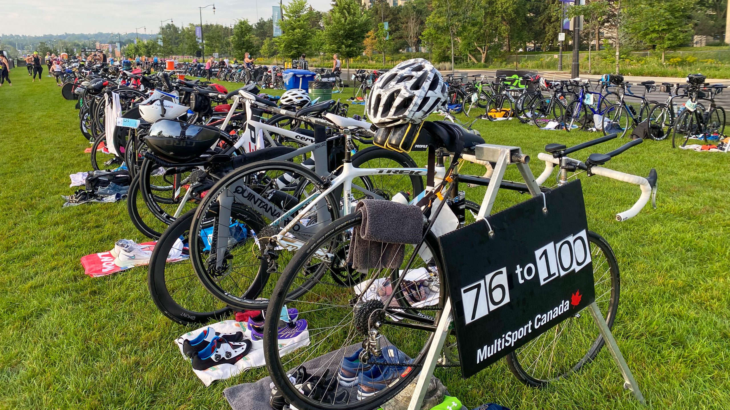 2021 Barrie Triathlon Transition